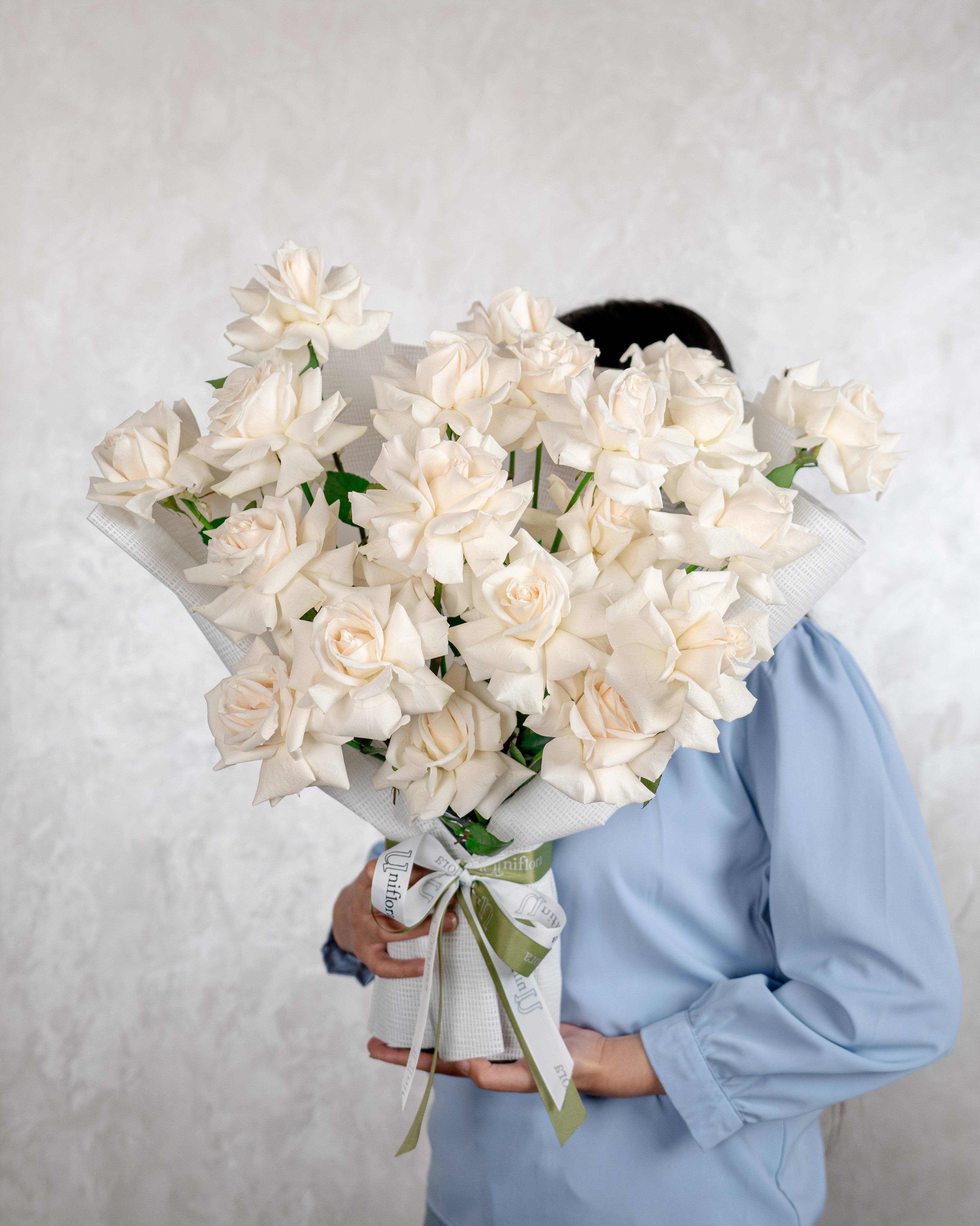 20 Rose Pearl White - Uniflora