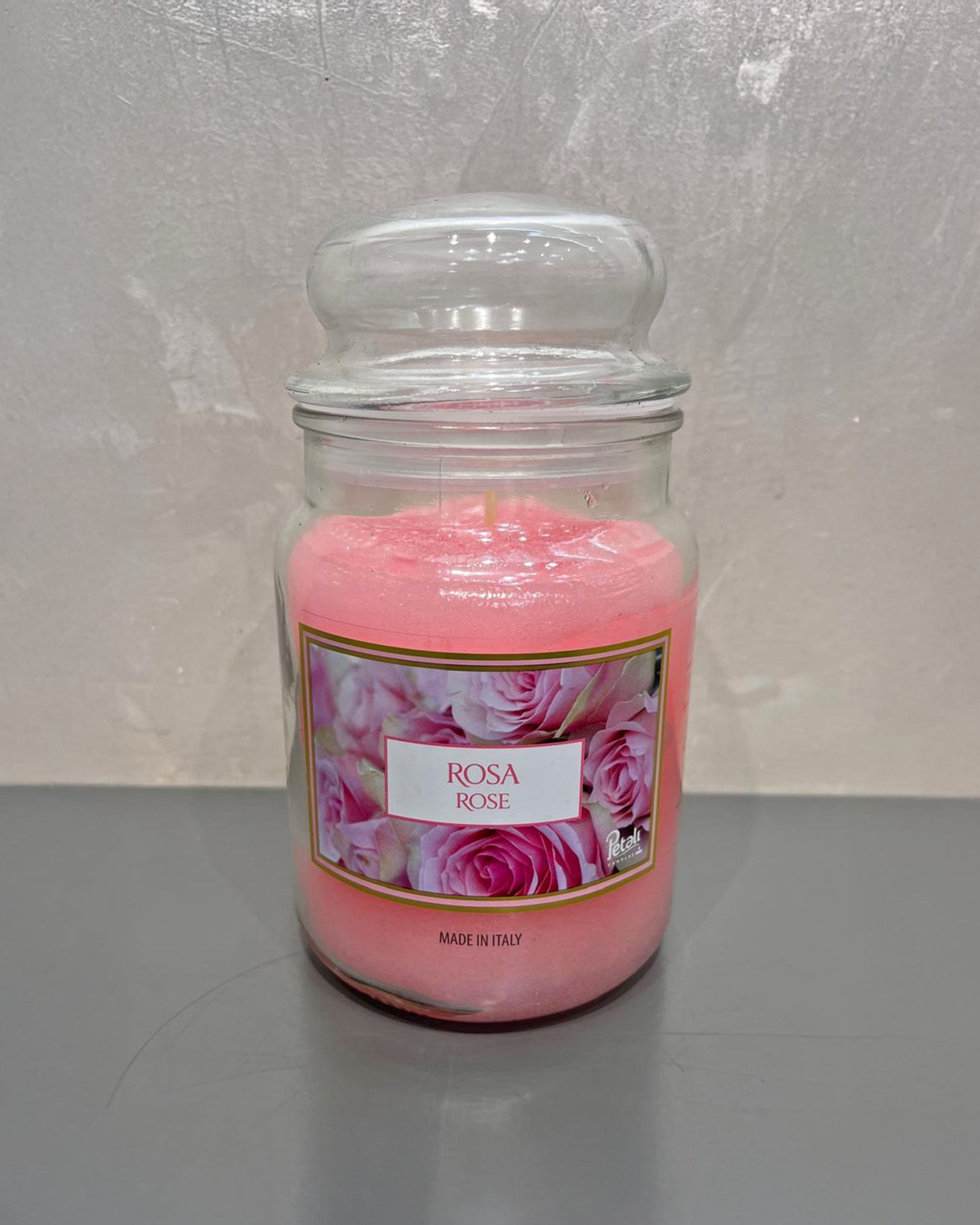 550 G Aladino Rose Candle - Uniflora