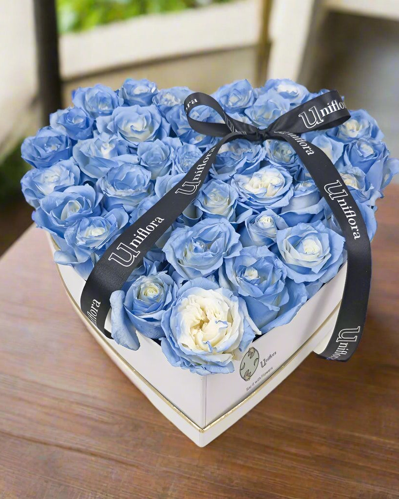 Blue Heart Box - Uniflora