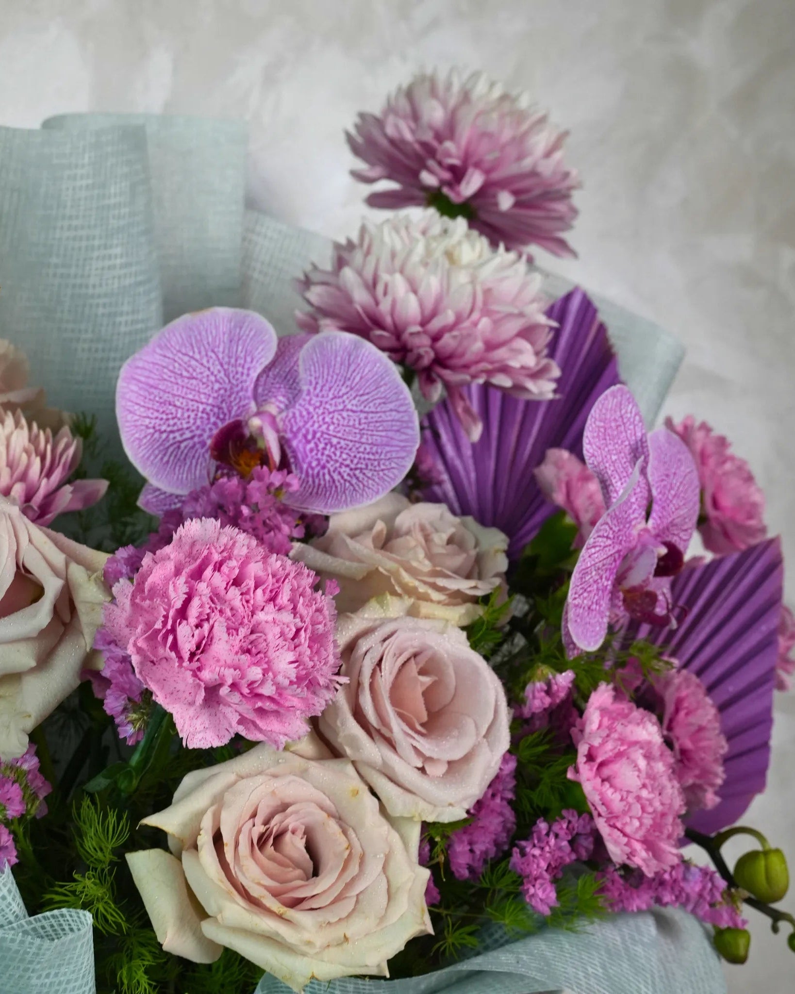 Blush Breeze, pink roses bouquet, from Uniflora Dubai (alternate view)