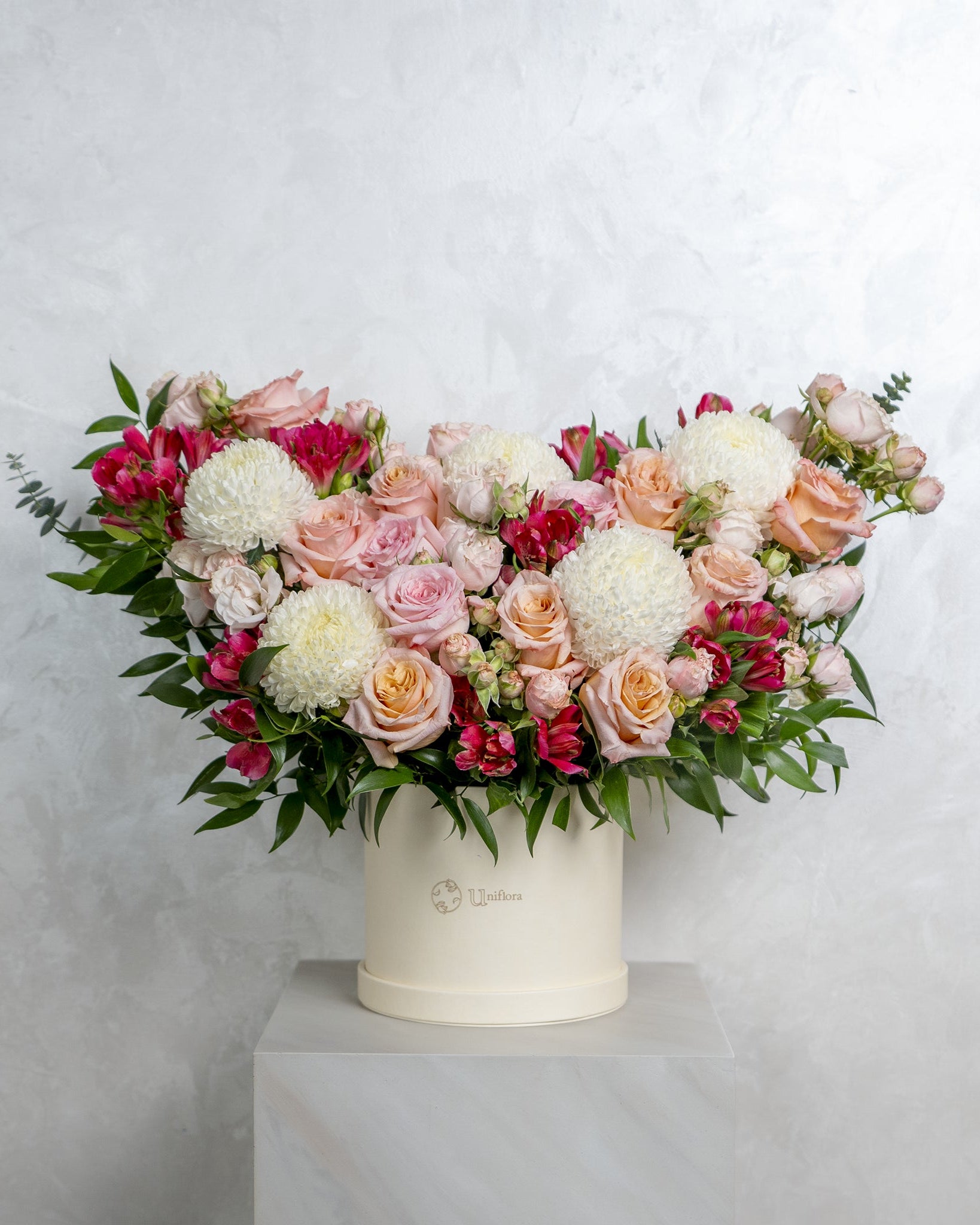 Elegant Blush, pink roses bouquet, from Uniflora Dubai
