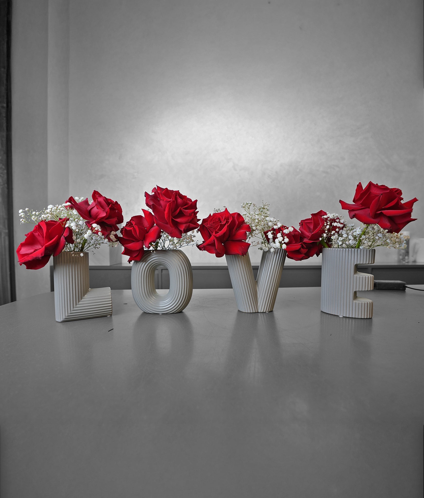 LOVE Rose Vase set - Uniflora