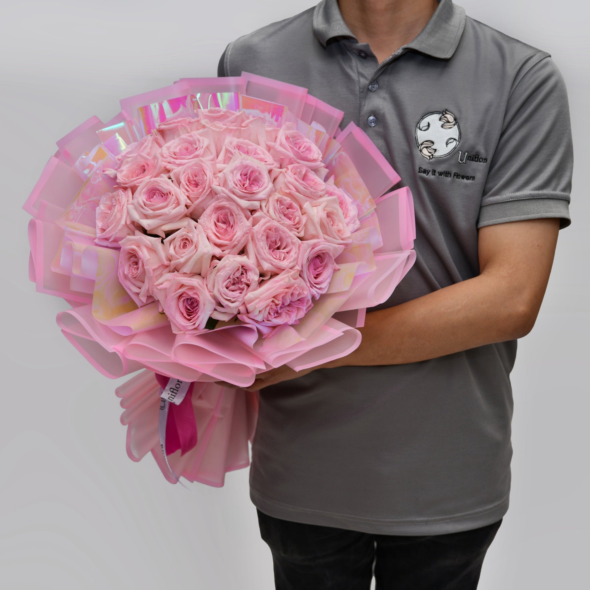Luxury O'Hara Pink Roses - Uniflora
