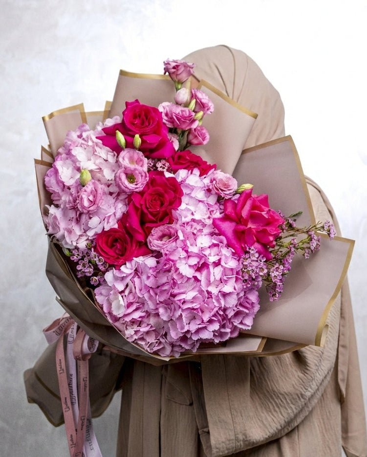 Pink Hydrangeas - Uniflora