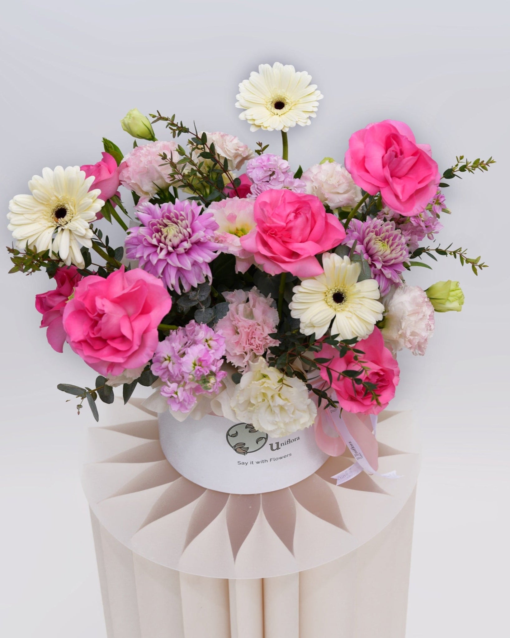 Pink Roses Euphoria Box - Uniflora
