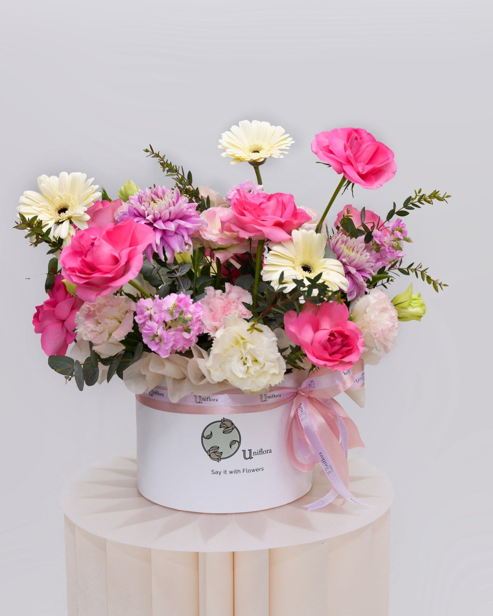 Pink Roses Euphoria Box - Uniflora