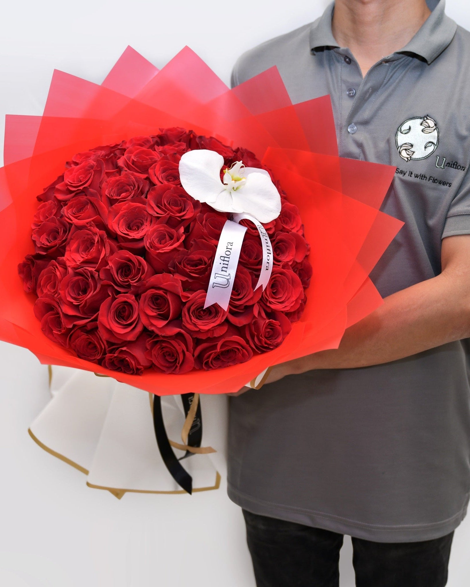 Red Rose Radiance - Uniflora