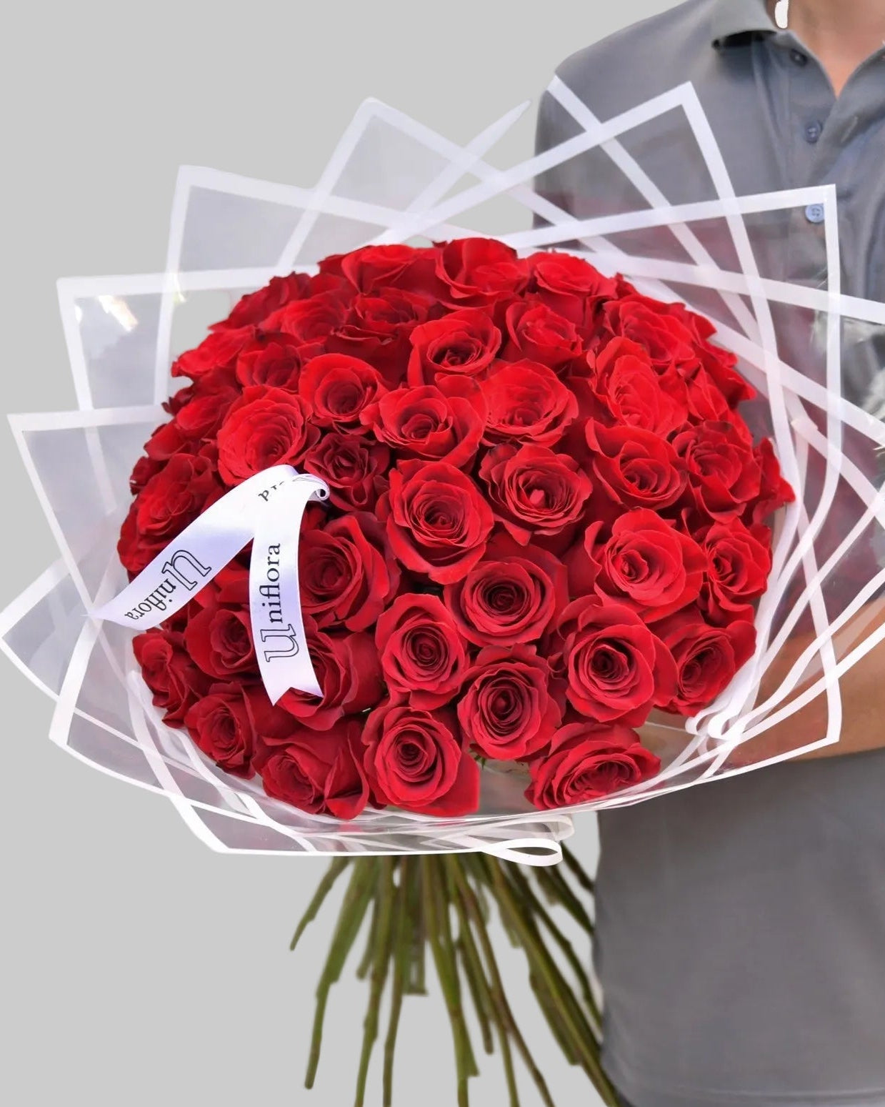 Simply Enchanted Red Roses - Uniflora