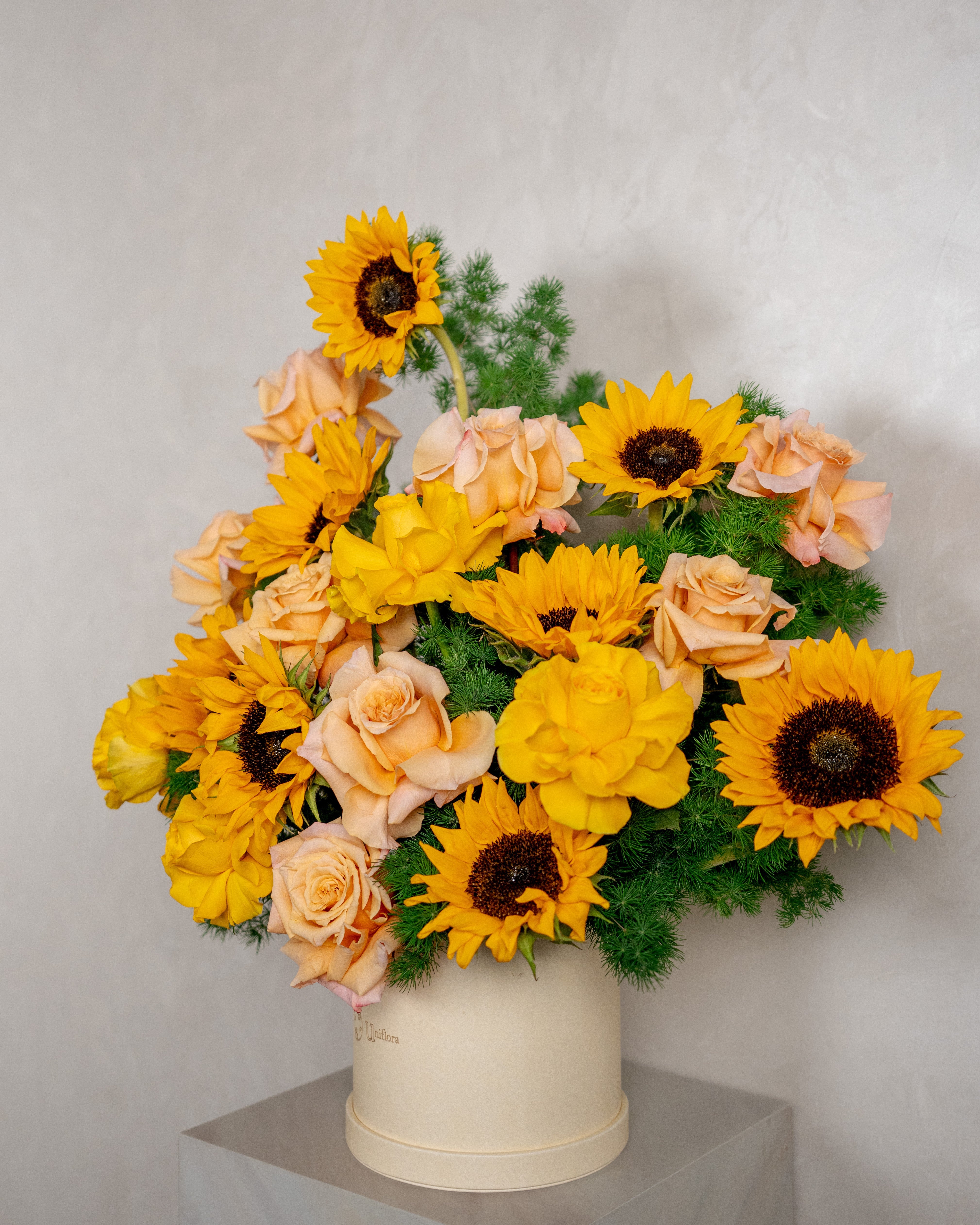 Sunflower & Rose Box - Uniflora