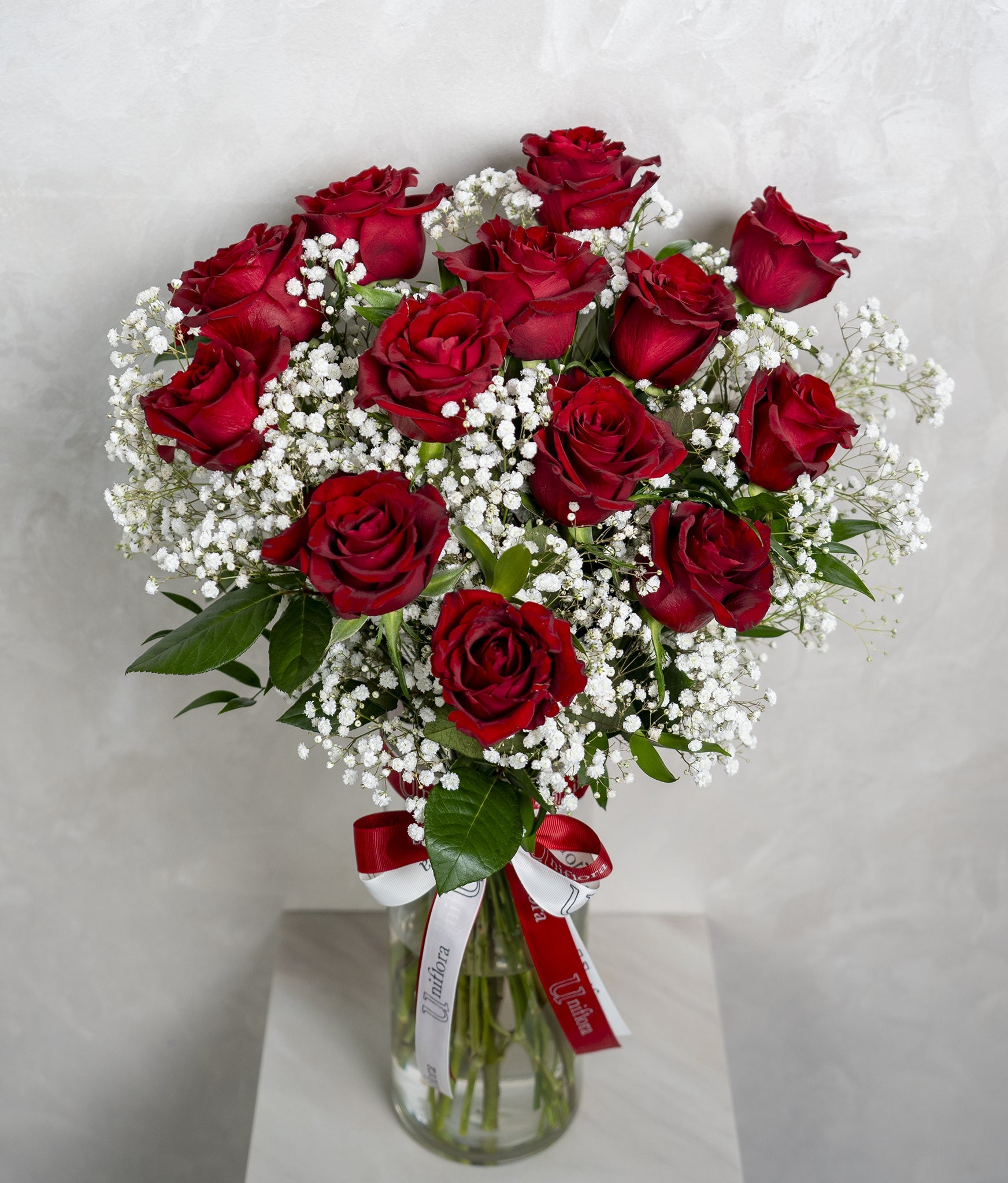 Timeless Roses in Vase - Uniflora