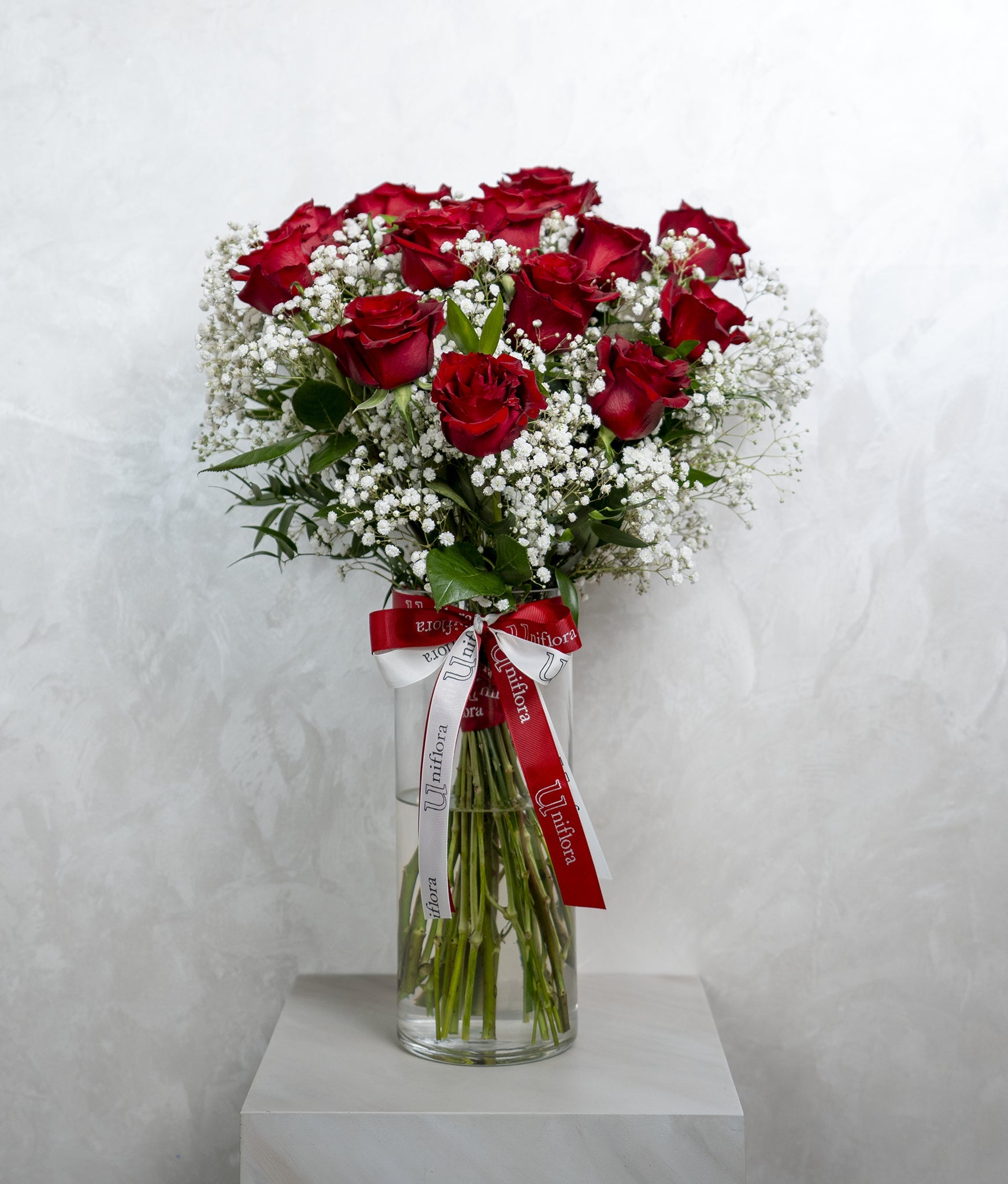 Timeless Roses in Vase - Uniflora
