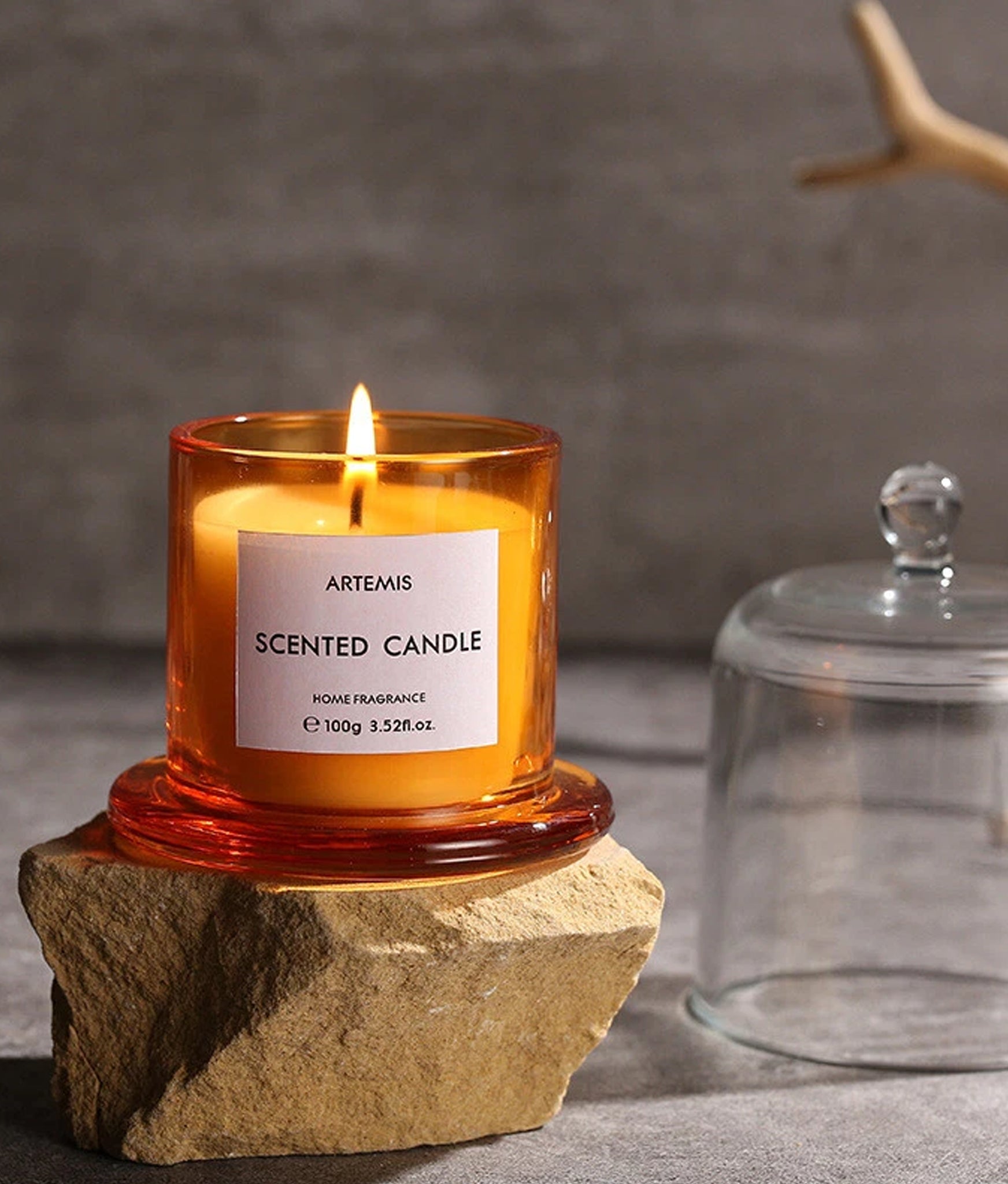100g Scented Candle Velvet Rose and Ebon - Uniflora