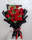 12 Red Roses Bouquet - Uniflora
