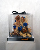 Dark Blue Infinity Rose Acrylic Box - Uniflora