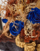 Dark Blue Infinity Rose Acrylic Box - Uniflora