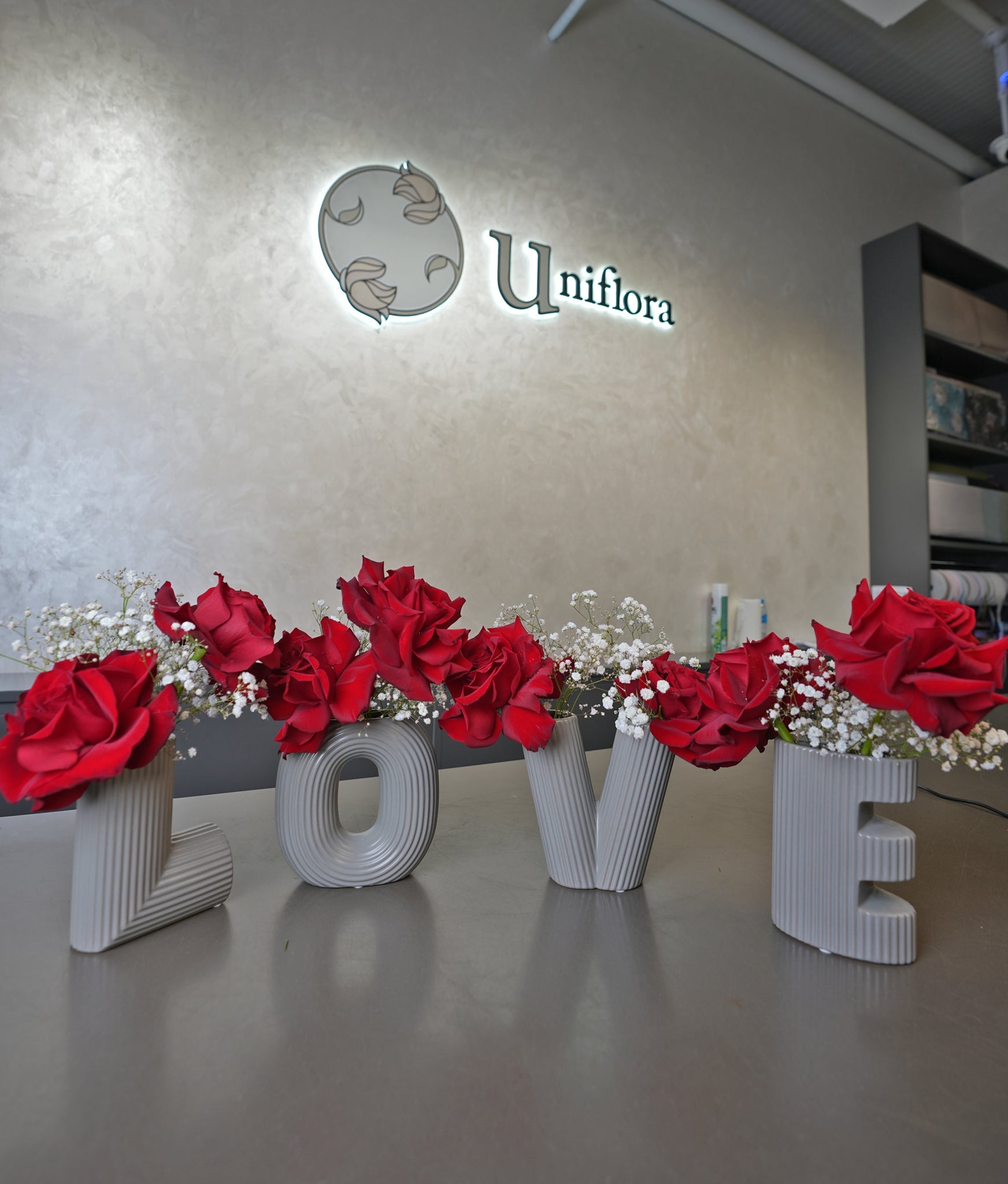 LOVE Rose Vase set - Uniflora