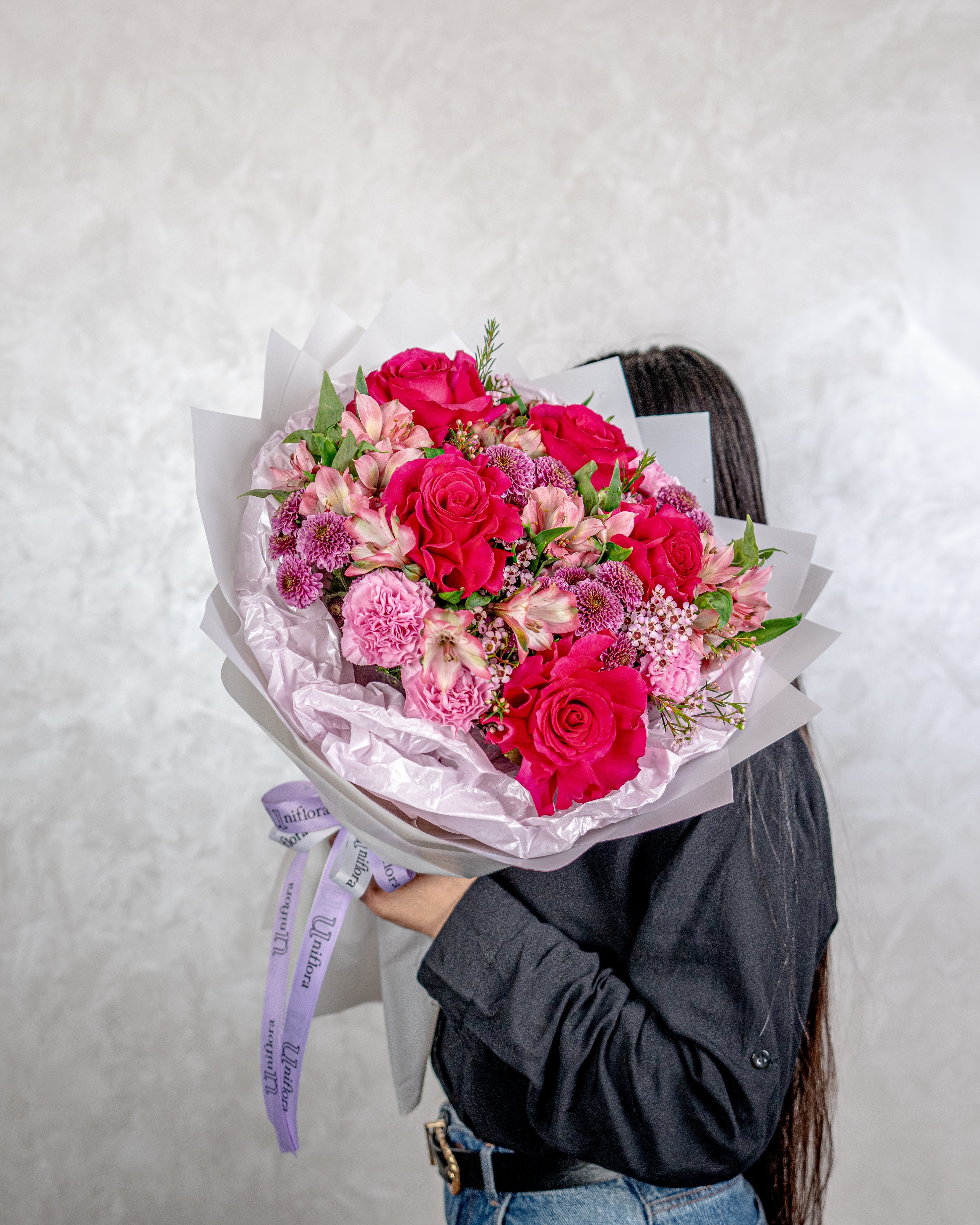 Pink Floyd Rose Bouquet - Uniflora
