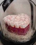Pink heart - Infinity Rose Glass Dome - Uniflora