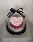 Pink heart - Infinity Rose Glass Dome - Uniflora
