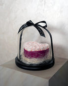 Pink heart - Infinity Rose Glass Dome - Uniflora