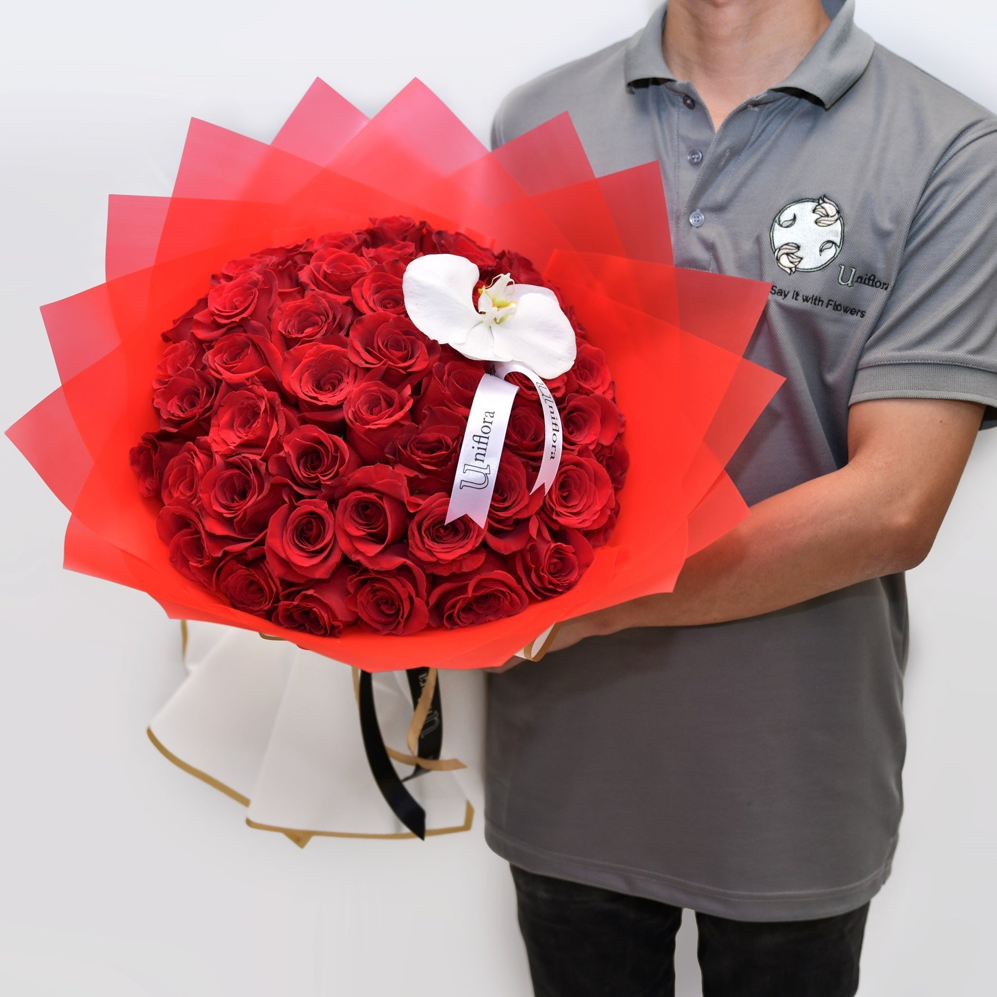 Red Rose Radiance - Uniflora