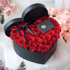 Red Roses Heart Box - Uniflora