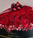 Red Roses Velvet Heart - Uniflora