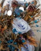 Sea Blue Infinity Rose Dome - Uniflora