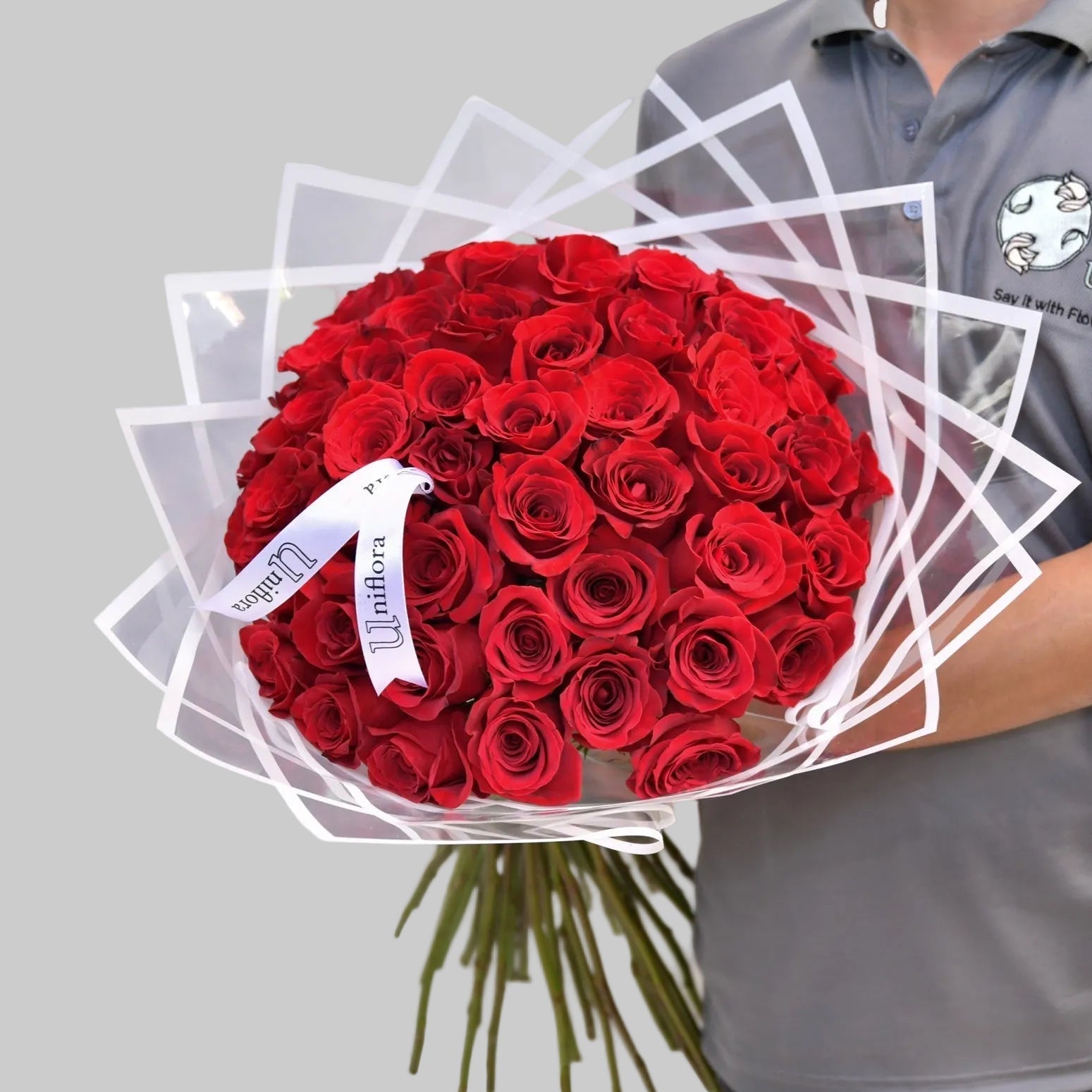 Simply Enchanted Red Roses - Uniflora