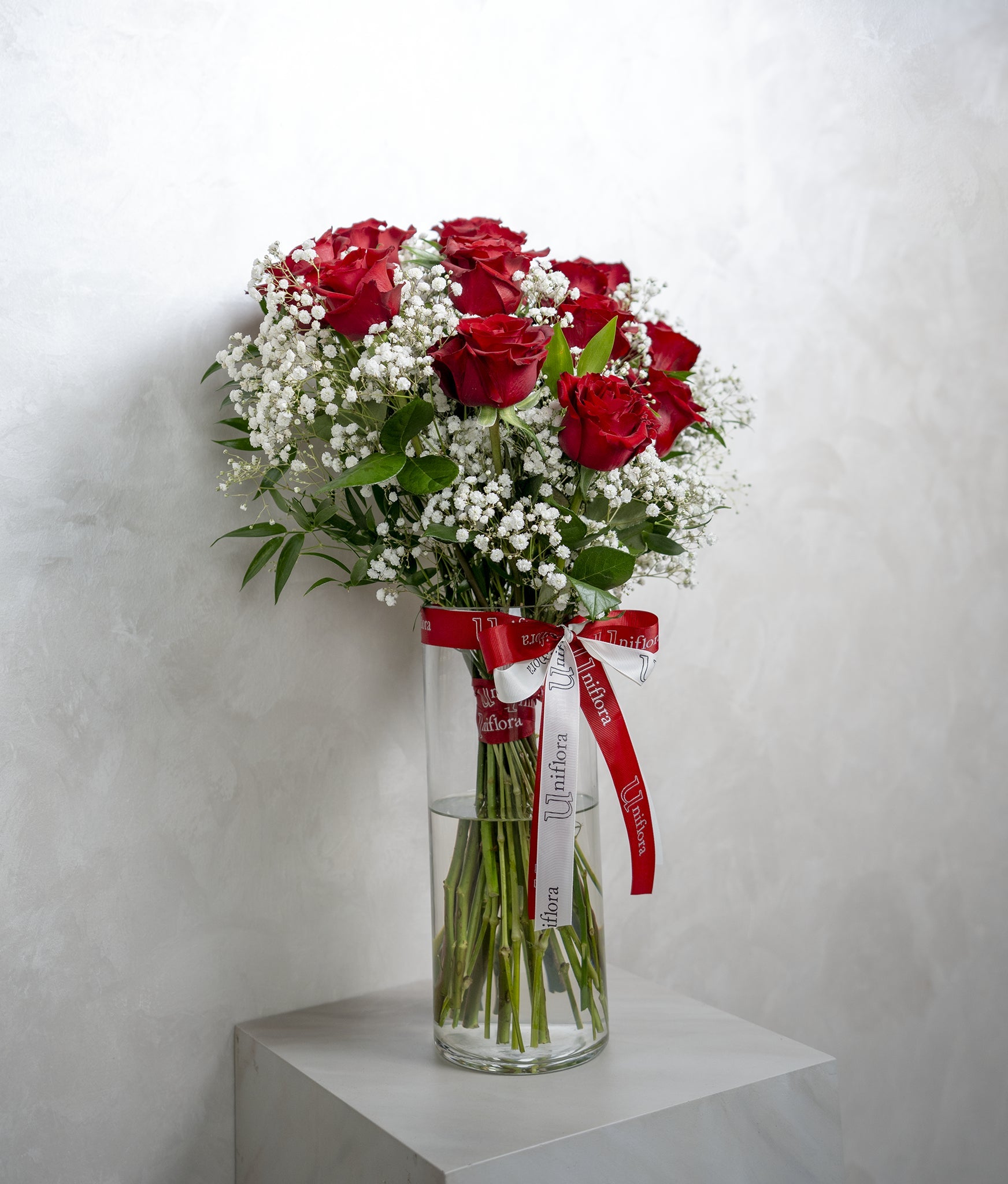 Timeless Roses in Vase - Uniflora