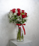 Timeless Roses in Vase - Uniflora
