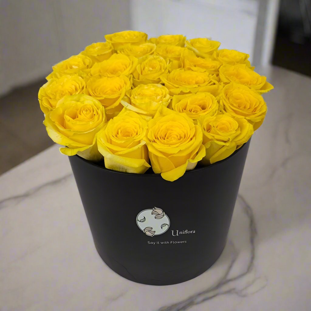Yellow Roses Box - Uniflora